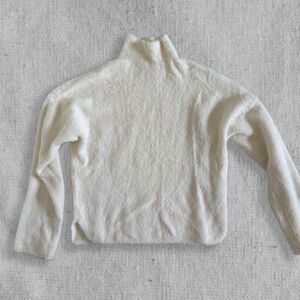 Abercrombie & Fitch Off-White Cowl Neck Sweater Size Small Cozy Knit Cream A&F